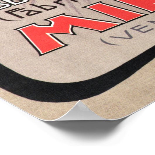 Fabbrica Lisciva Mira Soap Italië Wasmiddel Poster (Hoek)