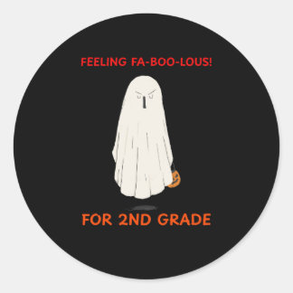 Fabelachtig voelen voor 2e klas ronde sticker