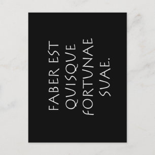 Faber est quisque forae suae briefkaart