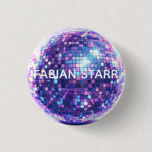 Fabian Starr DISCO BAL Knop Ronde Button 3,2 Cm