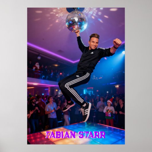 FABIAN STARR - DISCO BALL POSTER (Voorkant)