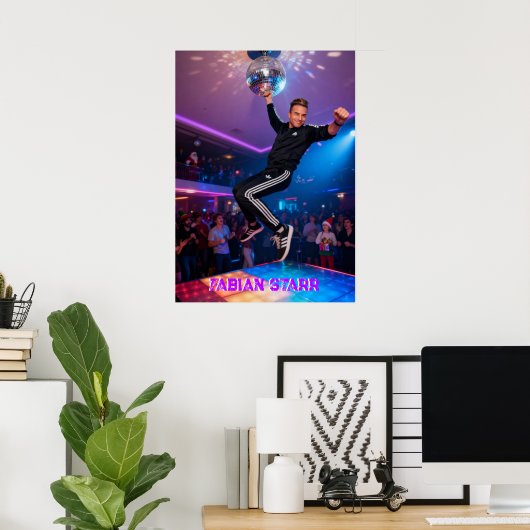 FABIAN STARR - DISCO BALL POSTER (Bureau à domicile)