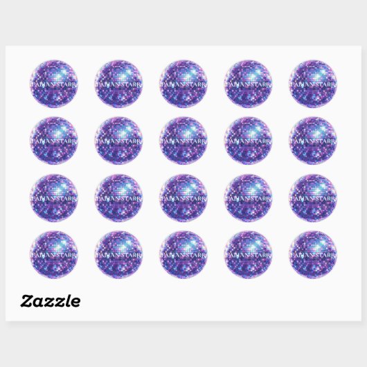 Fabian Starr Disco Ball Sticker (Feuille)