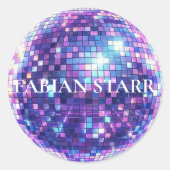 Fabian Starr Disco Ball Sticker (Devant)