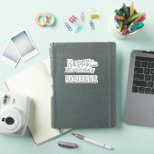 Fabienne Joyeux anniversaire autocollant argent (Couverture iPad)