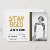 Fabolous Goud Vergulde 50e Persoonlijke Kaart (Voorkant)