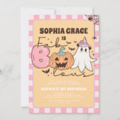 Faboolous Leuke Ghost Groovy Halloween Verjaardag (Voorkant)