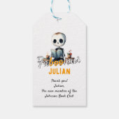 FaBOOlous Little BOO Baby Reader 1e Halloween Cadeaulabel (Achterkant)