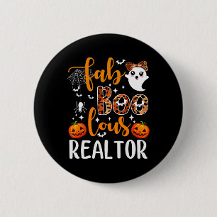 Faboolre Realtor Halloween Realtor Real Estate AG Ronde Button 5,7 Cm