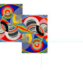 Fabric-Abstract-Robert Delaunay 4 Stof (Delen)