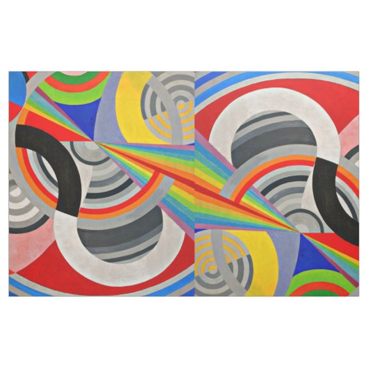 Fabric-Abstract-Robert Delaunay 4 Stof (Fat Quarter)