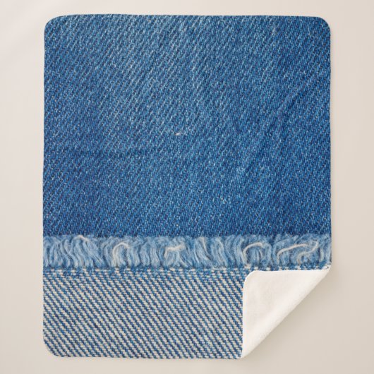 Fabric Blue Jeans Background, Denim texture Sherpa Deken (Voorkant)
