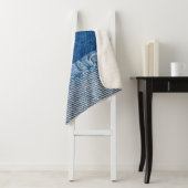 Fabric Blue Jeans Background, Denim texture Sherpa Deken (In situ)