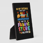 Fabric Store was open Funny Sewing Quilting Fotoplaat (Zijkant)