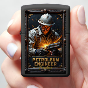 Fabricageoperator gericht op petroleumingenieur