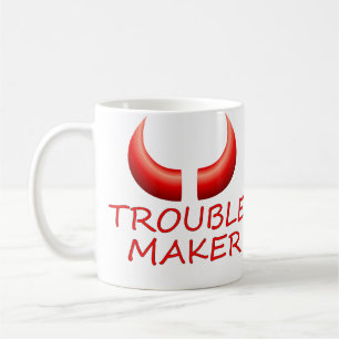 Fabricant de problème et tasse de café de klaxon
