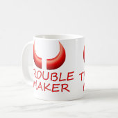 Fabricant de problème et tasse de café de klaxons (Devant gauche)