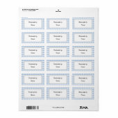 Fabricant par - étiquette personnalisable (Feuille entière)
