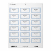 Fabricant par - étiquette personnalisable (Feuille entière)