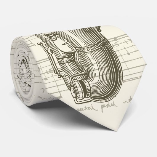 Fabricants de musique Saxophone Design cravate (Roulé)