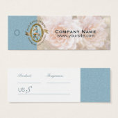 Fabrication de savon - étiquette de prix des march (Devant & derrière)