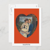 Fabrication du foin dans la carte vintage de (Devant / Derrière)