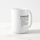 Fabricologiste Mug, Cadeau de courge, Mug de café  (Devant droit)