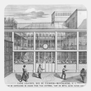 Fabriek voor patronen voor geweren, Usine Chaudun Vierkante Sticker