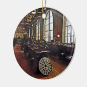 Fabrieksmatige machine keramisch ornament (Links)