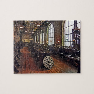 Fabrieksmatige machine legpuzzel