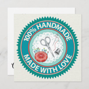 Fabriqué à la main avec la carte Love