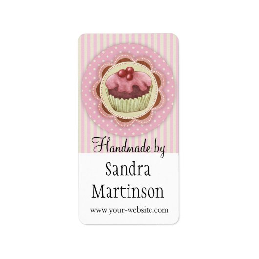 Fabriqué à la main par - étiquette (Devant)