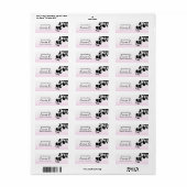 Fabriqué à la main par - étiquette (Feuille entière)