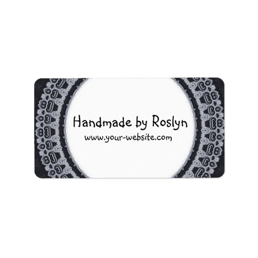 Fabriqué à la main par - étiquette (Devant)