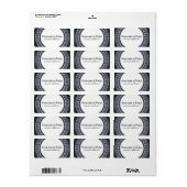 Fabriqué à la main par - étiquette (Feuille entière)