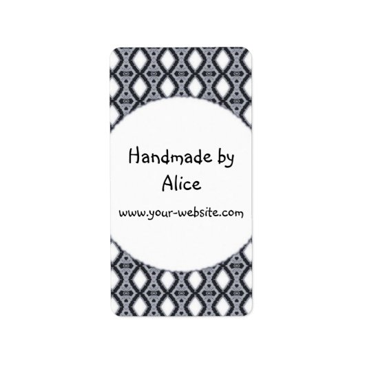 Fabriqué à la main par - étiquette (Devant)