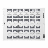 Fabriqué à la main par - étiquette (Feuille entière)