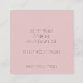 Fabriqué à la main par le Carte de visite Carré Lo (Dos)