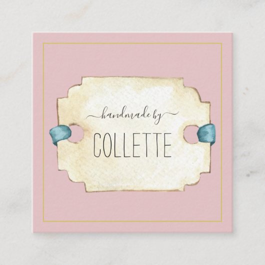 Fabriqué à la main par le Carte de visite Carré Lo (Devant)