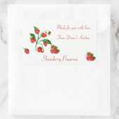 Fabriqué à la main pour vous Étiquette de fraises  (Sac)