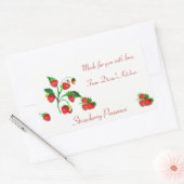 Fabriqué à la main pour vous Étiquette de fraises  (Enveloppe)