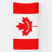 Fabriqué au Canada bannière avec drapeau canadien (Verticale)