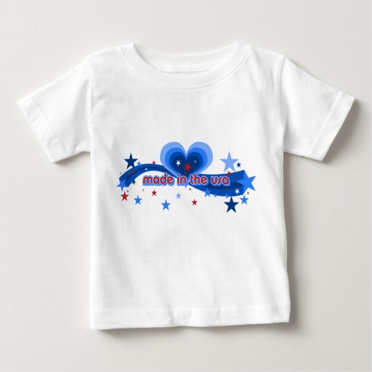 Fabriqué aux Etats-Unis T-shirts pour bébés et béb (Devant)
