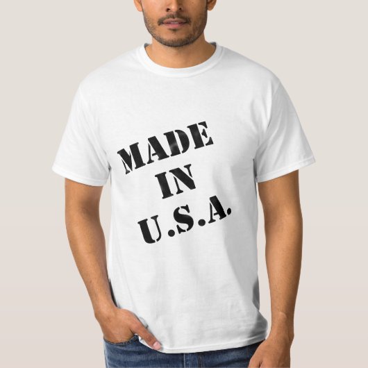 Fabriqué aux USA Design T-shirt (Devant)