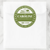 Fabriqué avec Amour Aliments Cadeau Sticker forêt  (Sac)