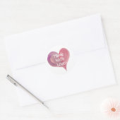 Fabriqué avec amour, autocollant cœur (Enveloppe)