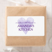 Fabriqué avec amour coeur rustique étiquettes de c (En situation)