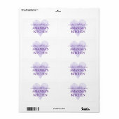 Fabriqué avec amour coeur rustique étiquettes de c (Feuille entière)