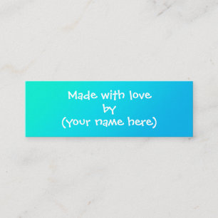 Fabriqué avec amour Mini Carte de visite personnal