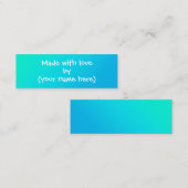 Fabriqué avec amour Mini Carte de visite personnal (Devant / Derrière)